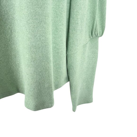 By Anthropologie Turtleneck Top Large Mint Green Puff Sleeve NWT TP-2902‎ - Picture 4 of 12